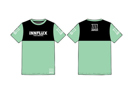 Thai boxing Mint green block shirt/shorts combo