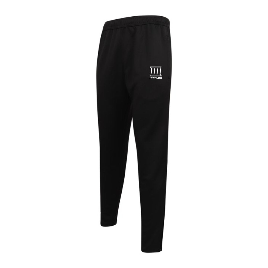 black track suit bottoms white logo track pants men's track pants stylish black track pants comfortable athletic wear  "Black track suit bottoms with white logo" "Men's black track pants with white logo" "Sleek and comfortable black track suit bottoms with white design"